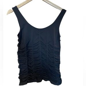 💙2 for $25💙 BCBGMAXAZRIA Charcoal Gray Ruched Tank Top - Medium/Large